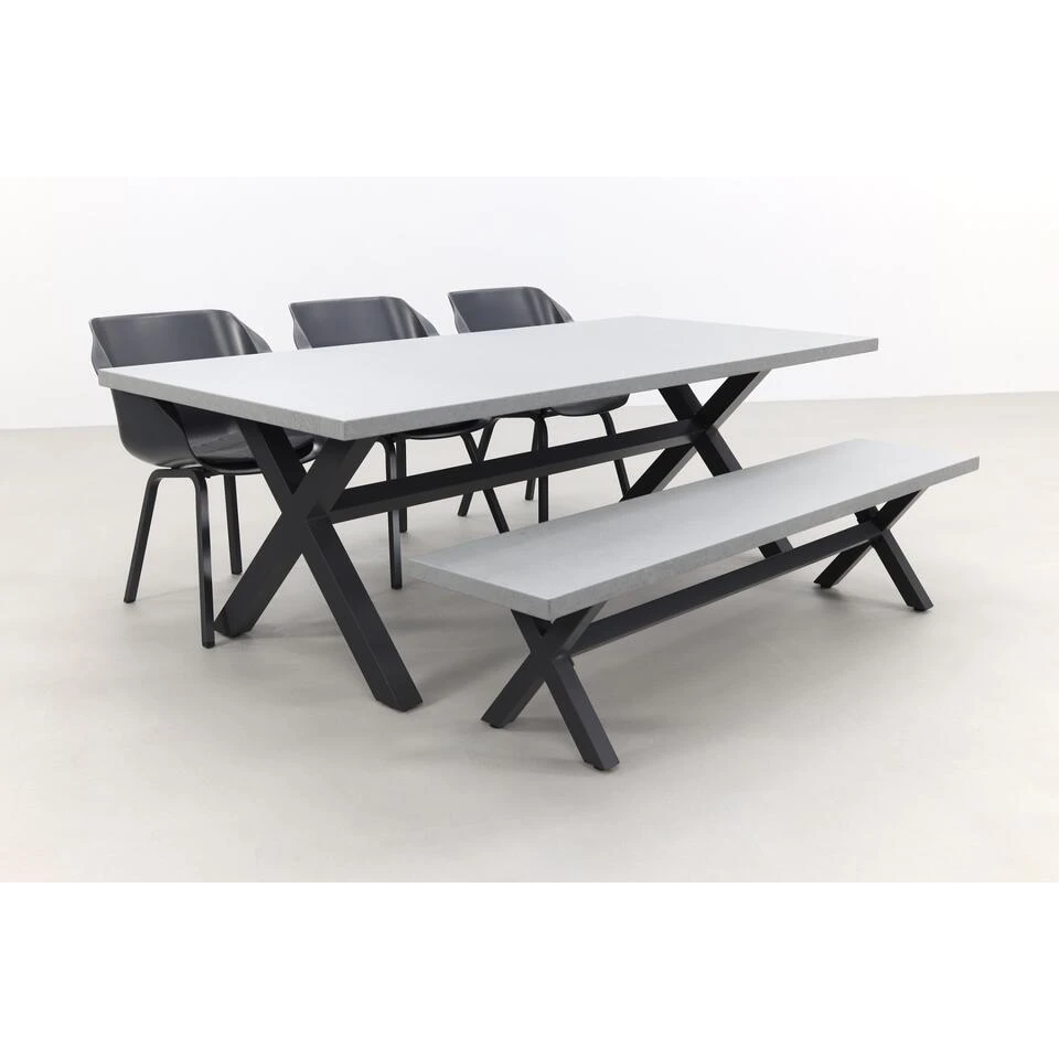 Hartman Sophie Element/Verona 220 Cm. Tuinset Met Bank - 5-delig Hartman Sophie Element/Verona 220 Cm. Tuinset Met Bank - 5-delig -Hartman 1000031659 0101