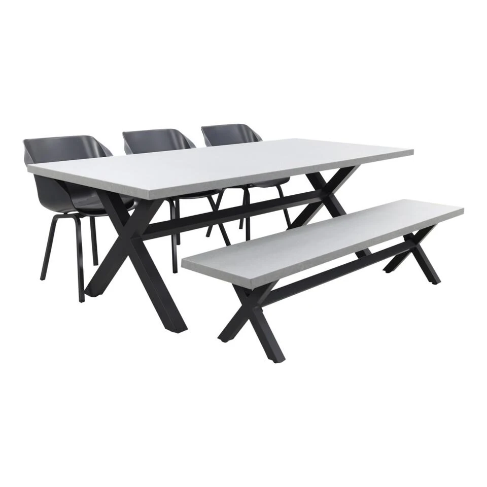 Hartman Sophie Element/Verona 220 Cm. Tuinset Met Bank - 5-delig Hartman Sophie Element/Verona 220 Cm. Tuinset Met Bank - 5-delig -Hartman 1000031659