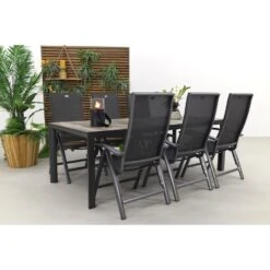 Hartman Valentino/Kings Tuinset Antraciet - 220x100 Cm -Hartman 1000045649 0102