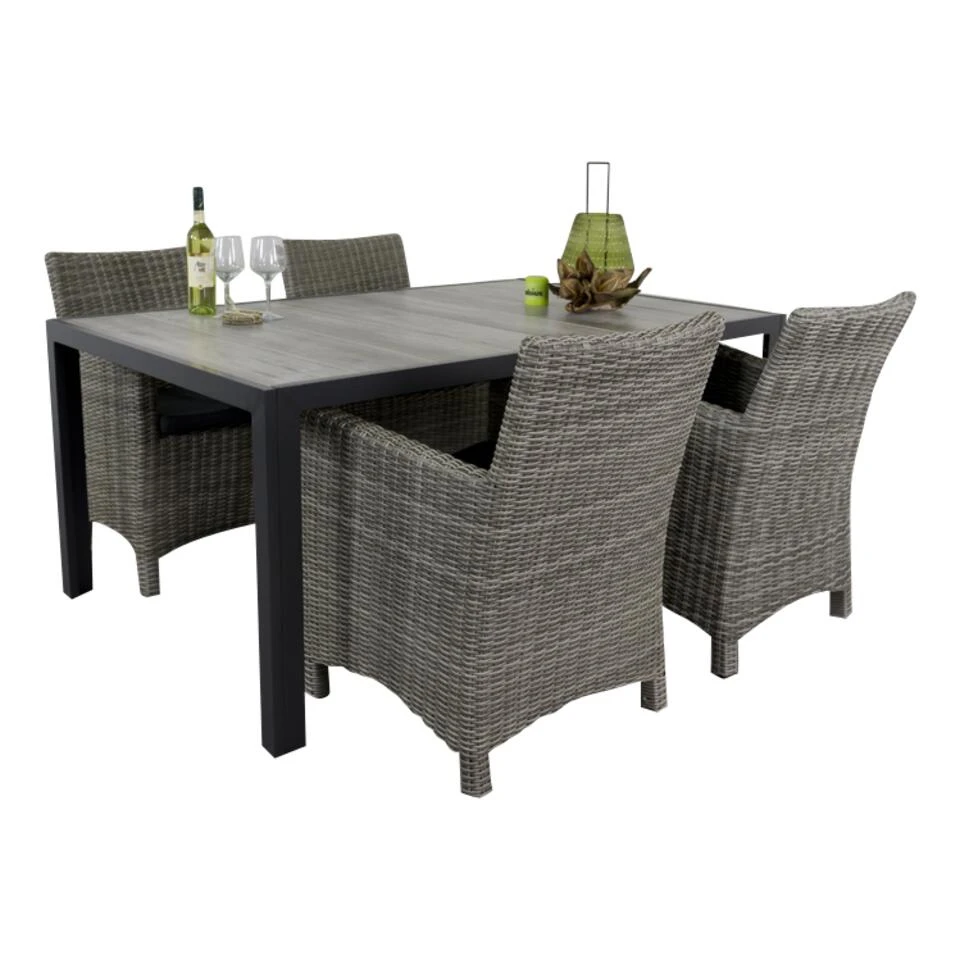 Hartman Tanger Tuintafel Met Wicker Tuinset Hartman Tanger Tuintafel Met Wicker Tuinset -Hartman 1000045685 0101