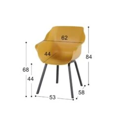 Hartman Sophie Element Yellow/Verona Black 220 Cm. Tuinset - 7-delig -Hartman 1000048711 0103