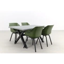 Hartman Sophie Element Mosgroen/Verona Black 160 Cm. Tuinset - 5-delig -Hartman 1000048718 0101