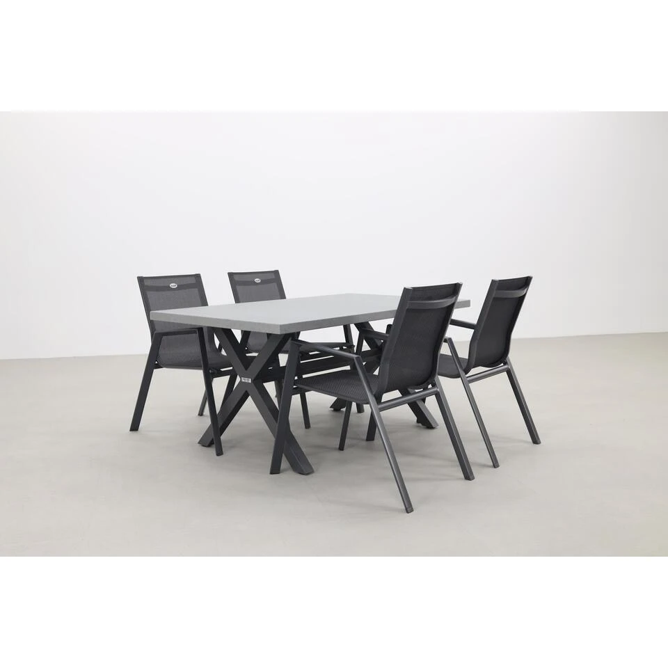 Hartman Napoli/VDG Verona Stapelbare Tuinset 160x90 Cm Hartman Napoli/VDG Verona Stapelbare Tuinset 160x90 Cm -Hartman 1000053112 0101