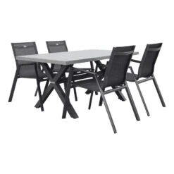 Hartman Napoli/VDG Verona Stapelbare Tuinset 160x90 Cm