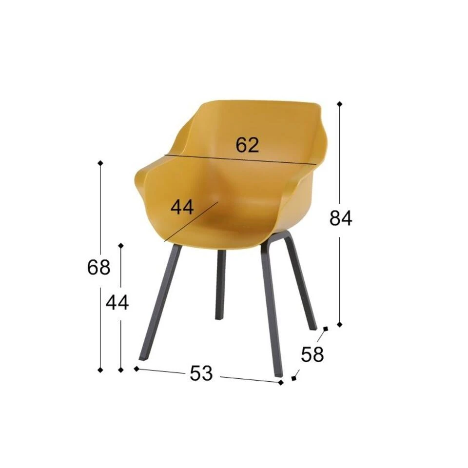 Hartman Sophie Element Yellow/Rome Brown 240 Cm. Tuinset - 7-delig Hartman Sophie Element Yellow/Rome Brown 240 Cm. Tuinset - 7-delig -Hartman 1000053123 0102