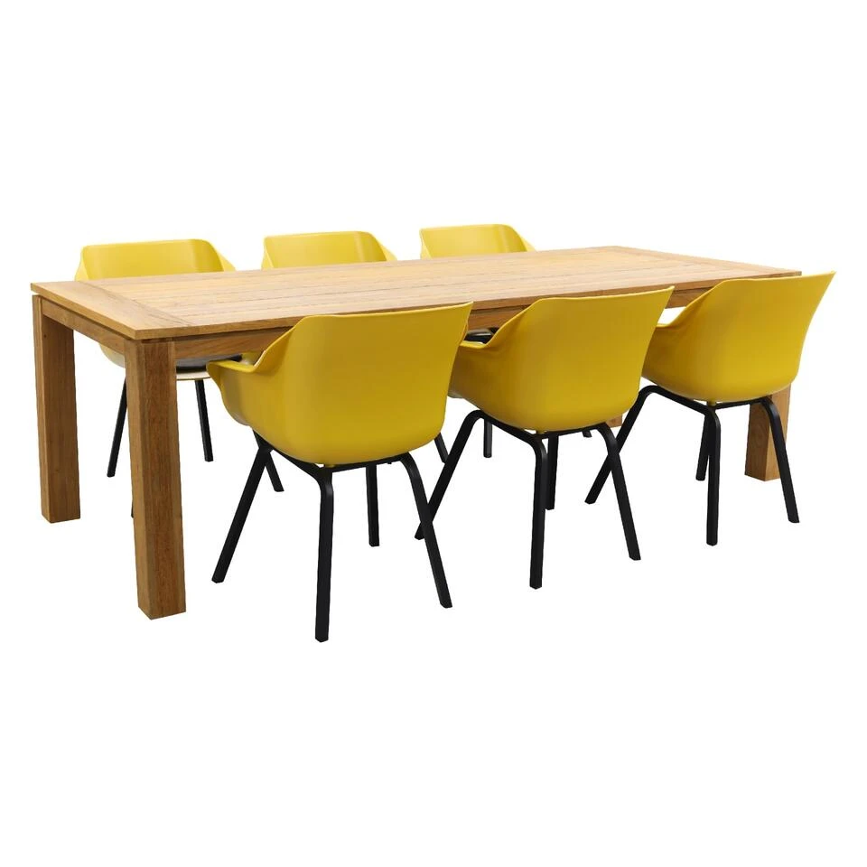 Hartman Sophie Element Yellow/Rome Brown 240 Cm. Tuinset - 7-delig Hartman Sophie Element Yellow/Rome Brown 240 Cm. Tuinset - 7-delig -Hartman 1000053123