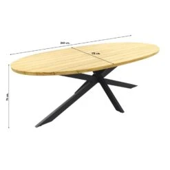 Hartman Sophie Element/Taste Prado Ellips 240x115 Cm. Tuinset -Hartman 1000053167 0103