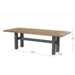 Hartman Yasmani Dining Tuintafel - 240x100 Cm. - Xerix 3 Hartman Yasmani Dining Tuintafel - 240x100 Cm. - Xerix -Hartman 1000053239 0101