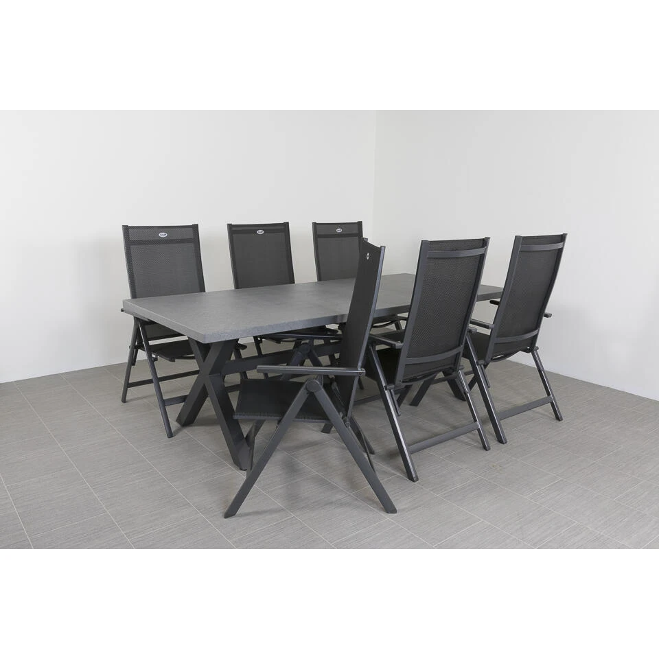 Hartman Napoli/Concrete 220 Cm. Tuinset 7-delig Verstelbaar Hartman Napoli/Concrete 220 Cm. Tuinset 7-delig Verstelbaar -Hartman 1000054204 0101