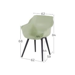 Hartman Sophie Studio French- Night Green/Dave Teak 110 Cm. Tuinset -Hartman 1000054472 0103