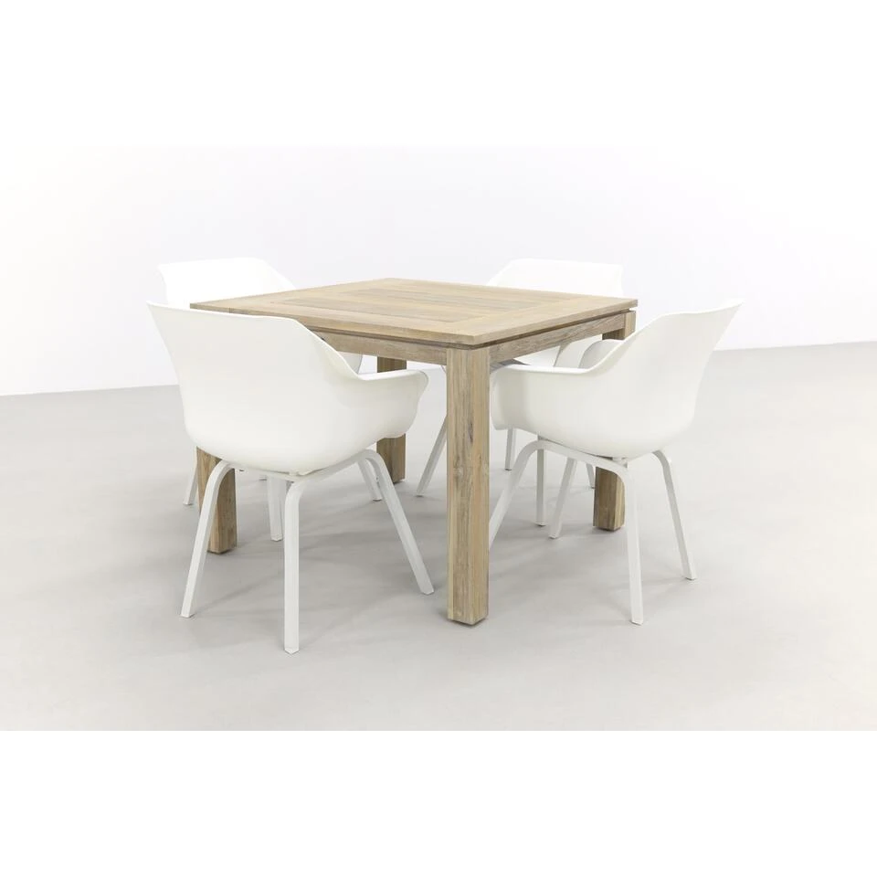 Hartman Sophie Tuinstoel White/Rome Grey 100 Cm. - 5-delig Hartman Sophie Tuinstoel White/Rome Grey 100 Cm. - 5-delig -Hartman 1000058256 0101