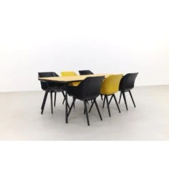 Hartman Sophie Studio Black&Yellow/Bella 220x95 Cm. - 7-delige Tuinset -Hartman 1000058257 0102