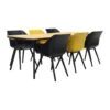 Hartman Sophie Studio Black&Yellow/Bella 220x95 Cm. - 7-delige Tuinset -Hartman 1000058257