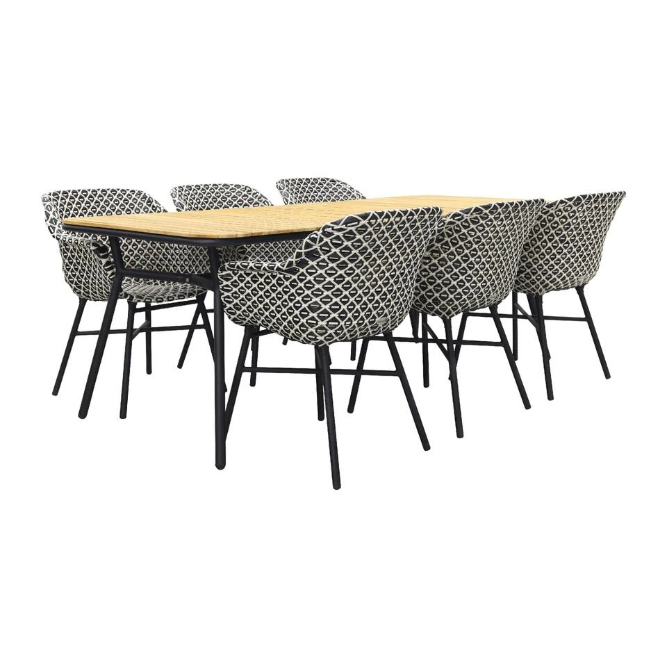 Hartman Delphine/Bella 180x90 Cm. - 5-delige Tuinset Hartman Delphine/Bella 180x90 Cm. - 5-delige Tuinset -Hartman 1000058422