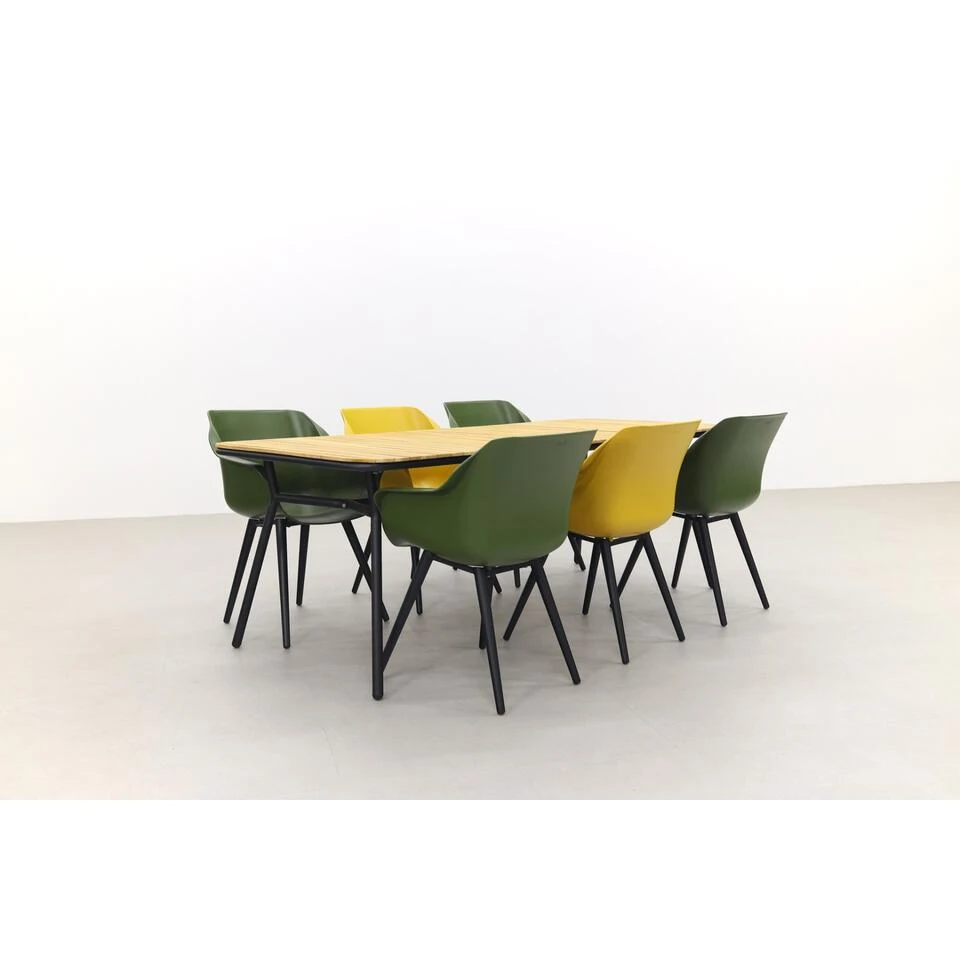 Hartman Sophie Studio Green&Yellow/Bella 220x95 Cm. - 7-delige Tuinset Hartman Sophie Studio Green&Yellow/Bella 220x95 Cm. - 7-delige Tuinset -Hartman 1000058424 0102