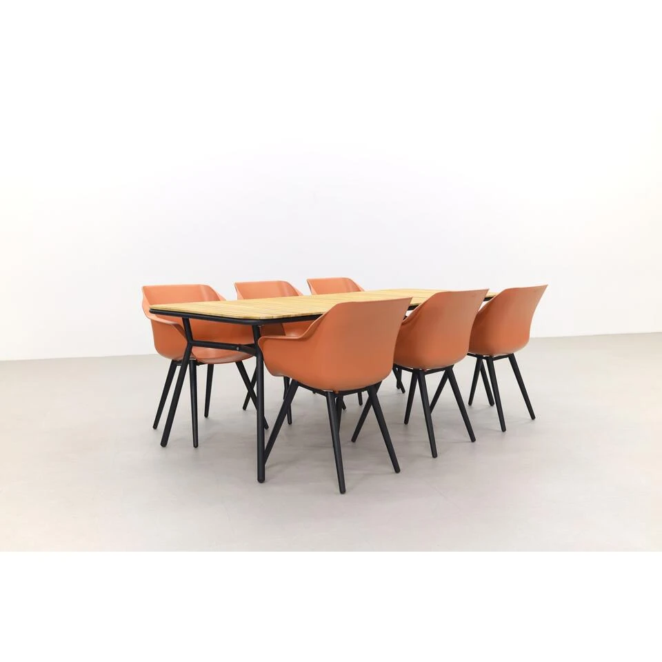 Hartman Sophie Studio Terra/Bella 220x95 Cm. - 7-delige Tuinset Hartman Sophie Studio Terra/Bella 220x95 Cm. - 7-delige Tuinset -Hartman 1000058428 0102