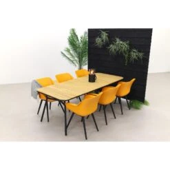 Hartman Sophie Studio Orange/Bella 220x95 Cm. - 7-delige Tuinset -Hartman 1000058430 0101