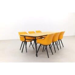 Hartman Sophie Studio Orange/Bella 220x95 Cm. - 7-delige Tuinset -Hartman 1000058430 0102