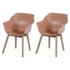 Set Van 2- Hartman Sophie Studio Diningstoel-Italian Terra- Teak Poot -Hartman 1000073141