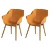 Set Van 2- Hartman Sophie Studio Diningstoel-Indian Orange- Teak Poot -Hartman 1000073143