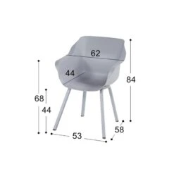 Hartman Sophie Element Dining Armstoel- Xerix - 2 St. 4 Hartman Sophie Element Dining Armstoel- Xerix - 2 St. -Hartman 1000073147 0102