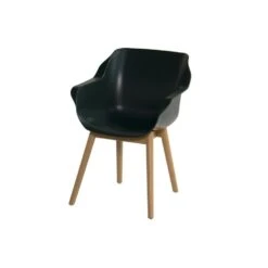 Set Van 2- Hartman Sophie Studio Diningstoel- Night Green- Teak Poot -Hartman 1000073149 0102