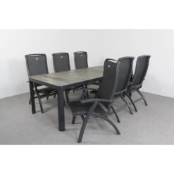 Hartman Da Vinci Alu/Queens 220 Cm. Tuinset - 7-delig Verstelbaar -Hartman 1000074438 0102