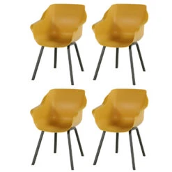 Hartman Sophie Element Dining Armstoel- Curry Yellow - 4 St.