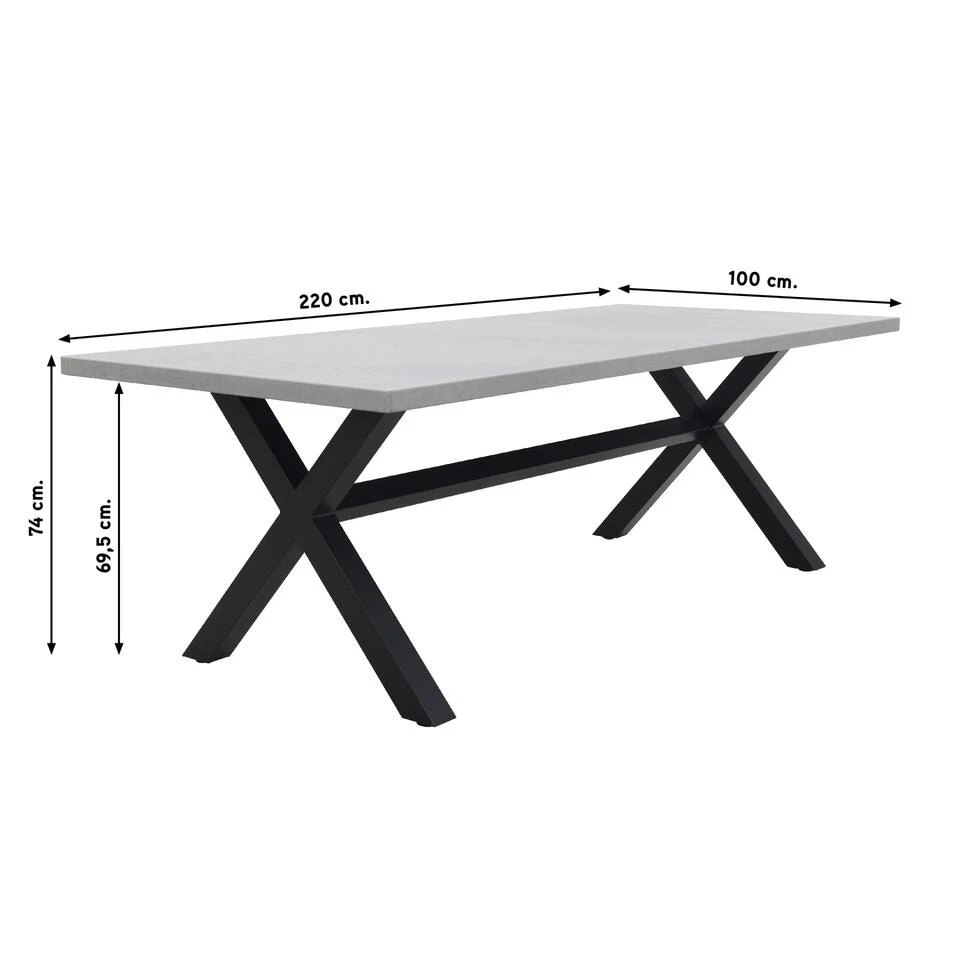 Hartman Sophie Studio Black/Verona Black 220 Cm. Tuinset Met Bank - 5-delig Hartman Sophie Studio Black/Verona Black 220 Cm. Tuinset Met Bank - 5-delig -Hartman 1000084604 0103