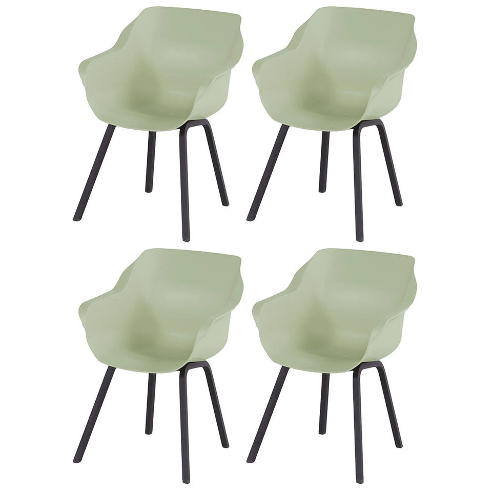 Hartman Sophie Element Dining Armstoel- French Green - 4 St. Hartman Sophie Element Dining Armstoel- French Green - 4 St. -Hartman 1000084623