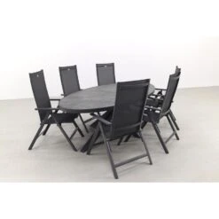 Hartman Napoli/Silva 240x115 Cm. Ovale Tuinset - Verstelbaar -Hartman 1000092680 0103