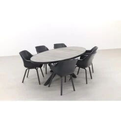Hartman Sophie/Silva Houtlook 240x115 Cm. Ovale Tuinset - 7-delig -Hartman 1000093382 0103