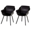 Hartman Sophie Element Dining Armstoel- Carbon Black- 2 St. -Hartman 1000096422