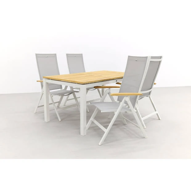 Hartman Napoli teak wit/Sonata 160 cm. tuinset - 5-delig Hartman Napoli Teak Wit/Sonata 160 Cm. Tuinset - 5-delig -Hartman 3271756 17e9aaf6