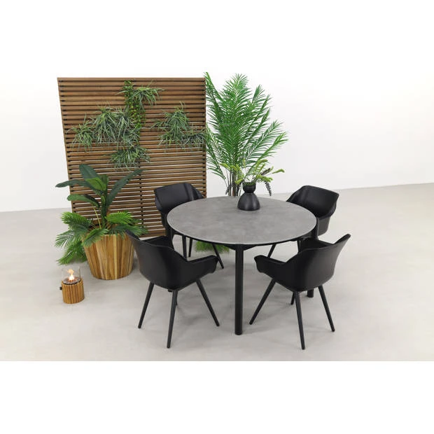 Hartman Sophie Carbon black/Arezzo 130 cm. tuinset - 5-delig Hartman Sophie Carbon Black/Arezzo 130 Cm. Tuinset - 5-delig -Hartman 3668214 0fb1bd5e